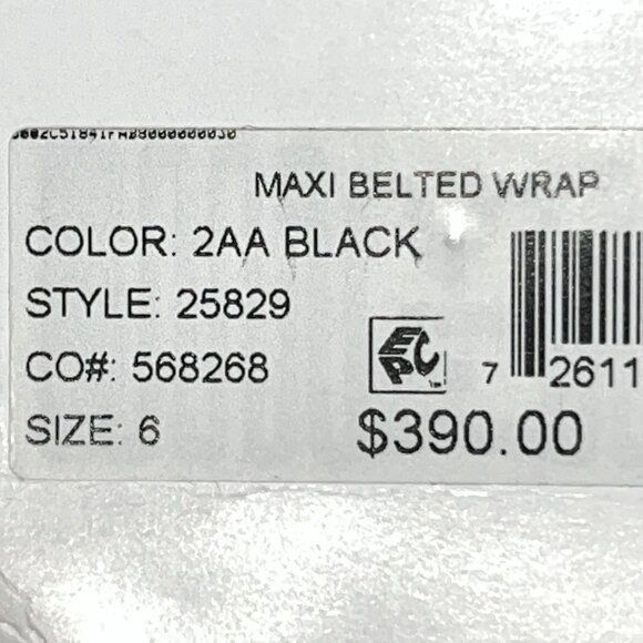 LAUREN RALPH LAUREN WOOL BLEND BELTED WRAP TRENCH COAT BLACK NEW WITH TAGS SZ 6 - Picture 14 of 16